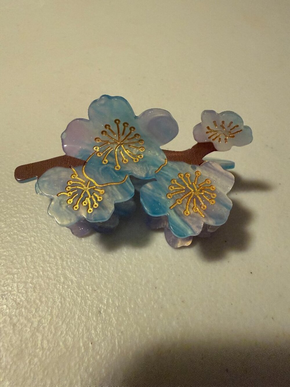 Gradient Cherry Blossom Claw Clip Hair Accessory
